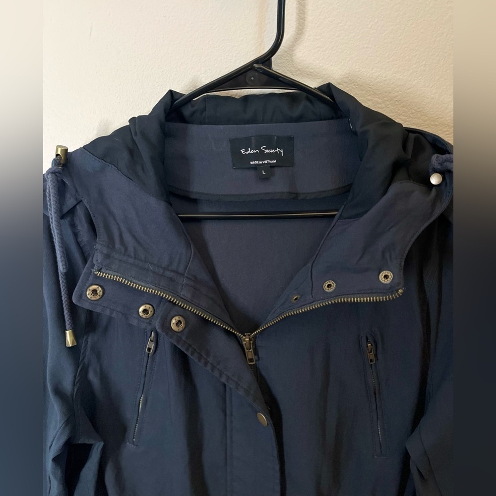 NWOT Eden Society Holly Contrast Hood Cargo Jacket - Picture 3 of 4